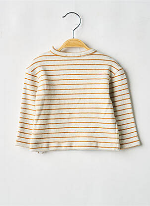 Pull coupe droite manches longues beige TOCOTO VINTAGE garçon