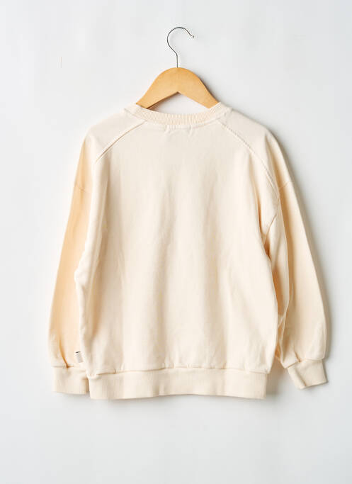 Sweat-shirt manches longues manches longues beige TOCOTO VINTAGE fille