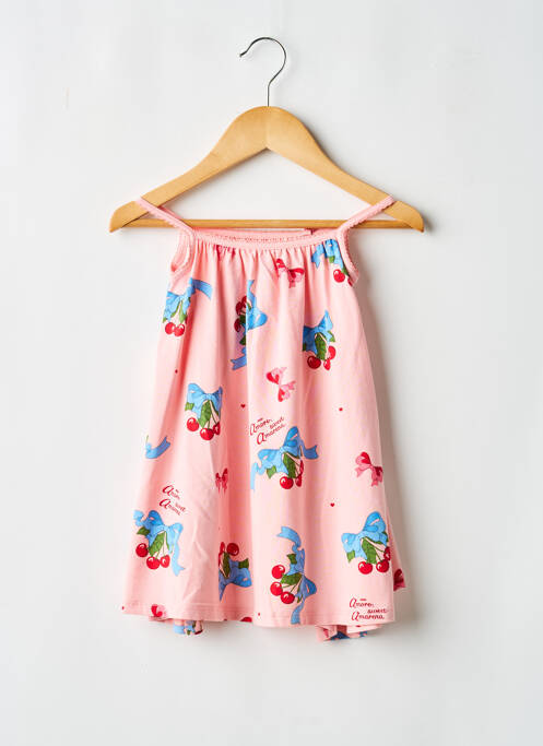 Robe courte imprimé fantaisie sans manche rose KONGES SLOJD fille