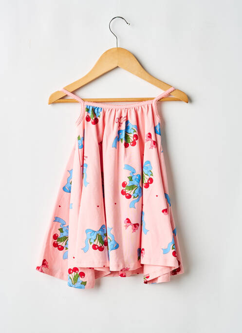 Robe courte imprimé fantaisie sans manche rose KONGES SLOJD fille