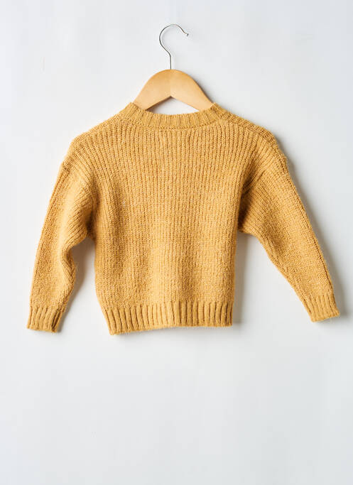 Gilet manches longues col rond jaune TOCOTO VINTAGE enfant