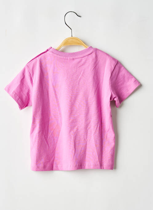 T-shirt coupe droite manches courtes rose THE NEW CHAPTER fille