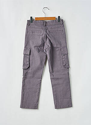 Pantalon cargo stretch taille ajustable gris LEVV LABEL garçon