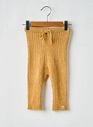 Legging stretch taille élastique jaune TOCOTO VINTAGE fille