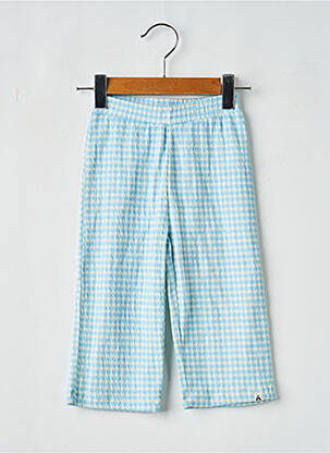 Pantalon droit coupe droite taille élastique bleu THE NEW CHAPTER fille