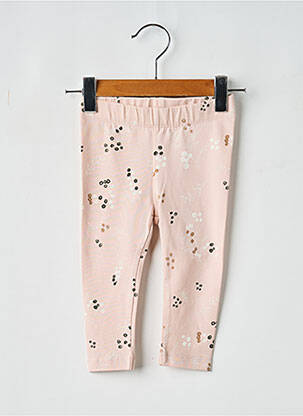 Legging stretch taille élastique rose QUAPI fille