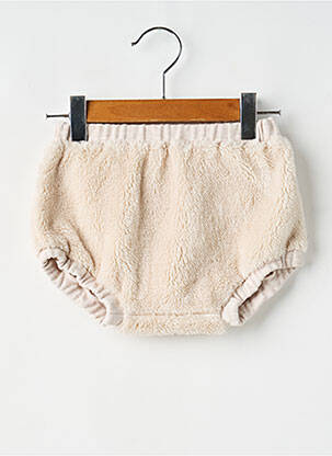 Short coupe droite taille élastique beige ARSENE ET LES PIPELETTES enfant
