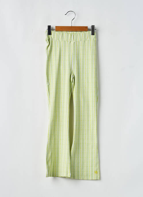 Pantalon flare imprimé fantaisie taille élastique vert QUAPI fille