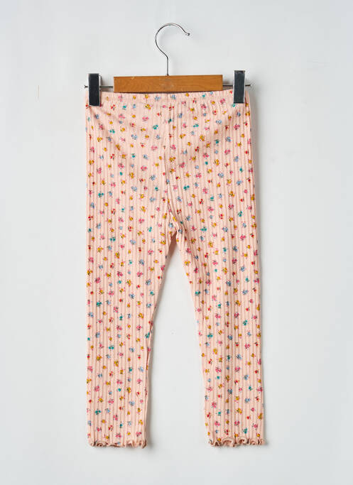 Legging stretch taille élastique rose KONGES SLOJD fille