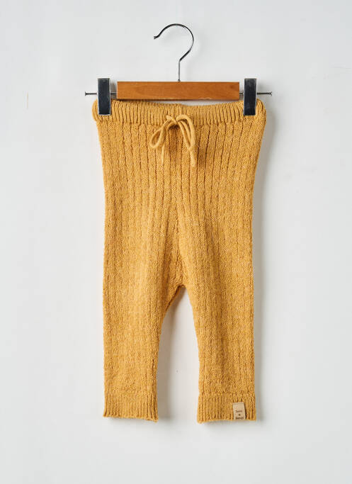 Legging stretch taille élastique jaune TOCOTO VINTAGE fille