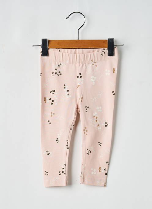 Legging stretch taille élastique rose QUAPI fille