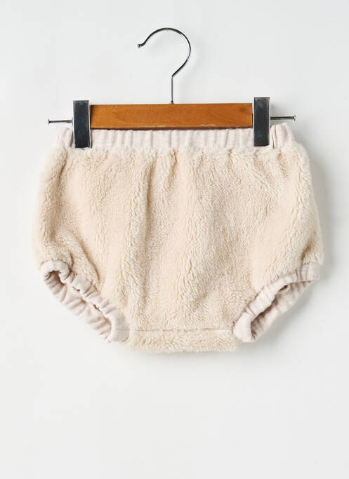 Short coupe droite taille élastique beige ARSENE ET LES PIPELETTES enfant
