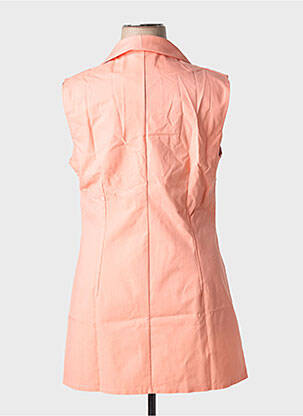 Veste casual col chemisier orange MULTIPLES femme