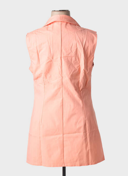 Veste casual col chemisier orange MULTIPLES femme
