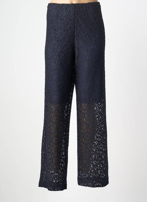 Pantalon droit taille élastique taille normale bleu MULTIPLES femme