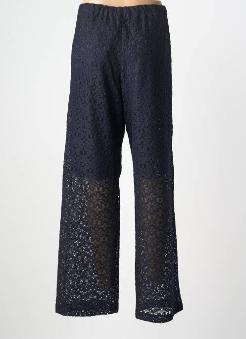 Pantalon droit taille élastique taille normale bleu MULTIPLES femme