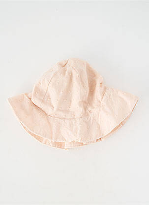 Chapeau tissage popeline rose KONGES SLOJD fille