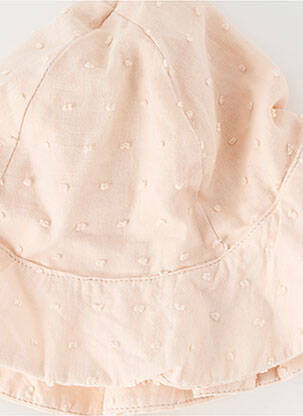 Chapeau tissage popeline rose KONGES SLOJD fille