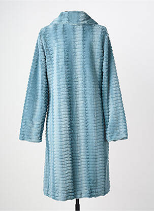 Robe de chambre col chemisier bleu PASTUNETTE femme