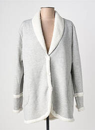 Robe de chambre poches gris MASSANA femme