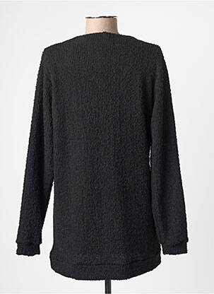 Gilet manches longues fermeture boutonnée sur le devant noir MALOKA femme