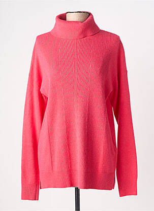 Pull coupe droite manches longues rose CECIL femme