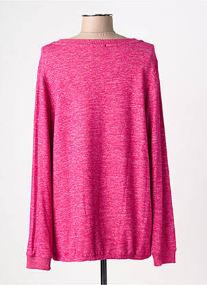 Pull coupe droite manches longues rose CECIL femme