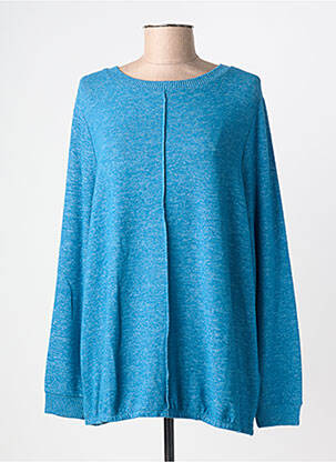 Pull coupe droite manches longues bleu CECIL femme