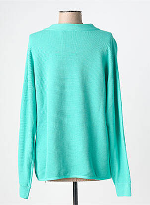 Pull coupe droite manches longues vert CECIL femme