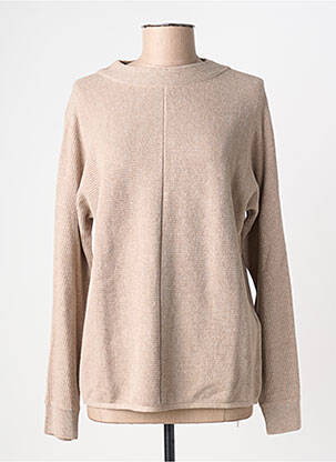 Pull col rond manches longues beige CECIL femme