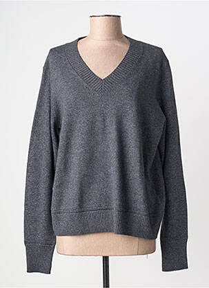 Pull col v manches longues gris CECIL femme