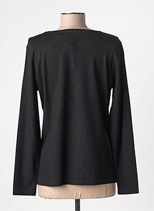 Top imprimé fantaisie manches longues noir GREGORY PAT femme