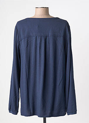 Top coupe fluide manches longues bleu CECIL femme