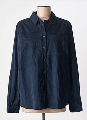 Chemisier coupe droite manches longues bleu CECIL femme
