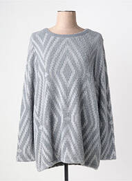 Pull col rond manches longues gris CECIL femme