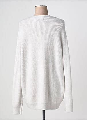 Pull coupe droite manches longues gris CECIL femme