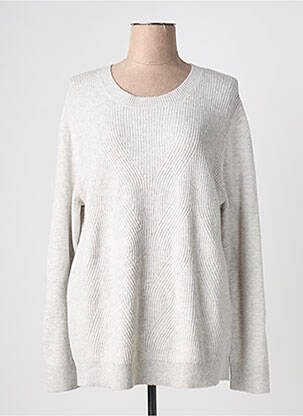 Pull coupe droite manches longues gris CECIL femme