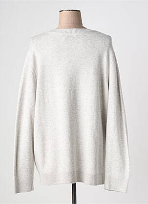 Pull coupe droite manches longues gris CECIL femme