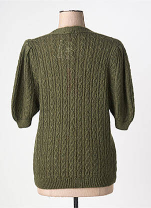 Gilet manches courtes coupe cintrée vert GIULIA NOTTE femme