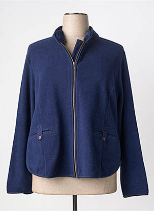 Veste casual coupe droite bleu AGATHE & LOUISE femme