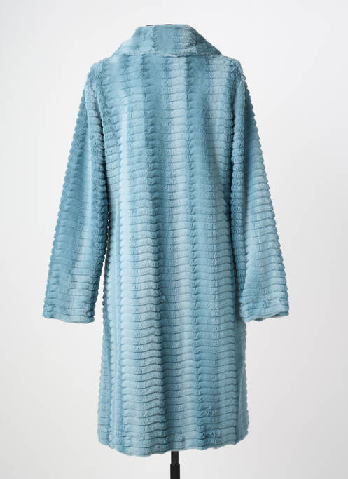 Robe de chambre col chemisier bleu PASTUNETTE femme