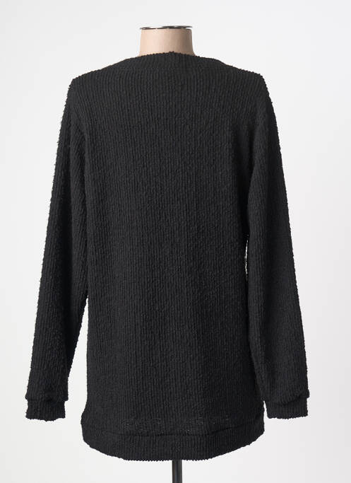 Gilet manches longues fermeture boutonnée sur le devant noir MALOKA femme