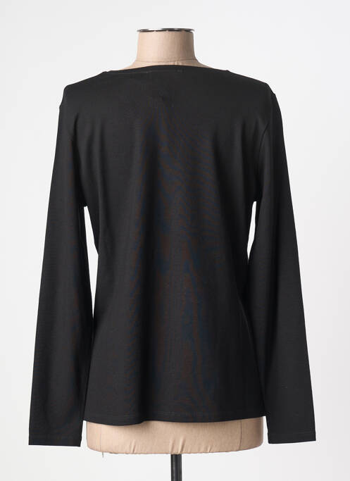 Top imprimé fantaisie manches longues noir GREGORY PAT femme