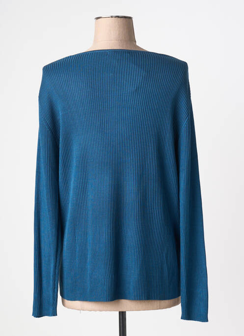 Top coupe cintrée manches longues bleu J & W femme