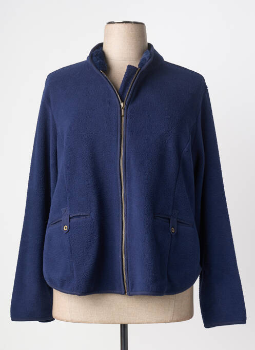 Veste casual coupe droite bleu AGATHE & LOUISE femme