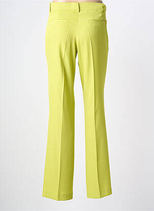 Pantalon droit tissage popeline taille normale vert LCDN femme