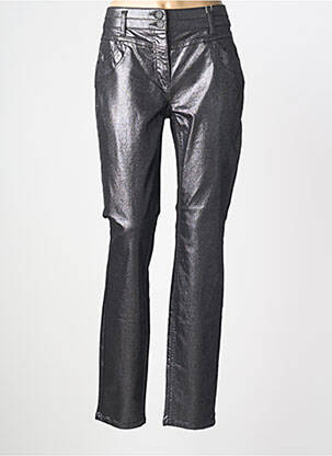 Pantalon droit stretch taille normale gris CECIL femme