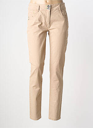 Jeans coupe slim stretch taille normale beige CECIL femme