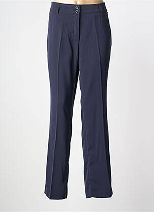 Pantalon droit stretch taille normale bleu GELCO femme