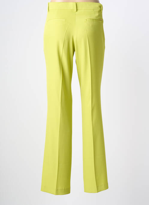 Pantalon droit tissage popeline taille normale vert LCDN femme